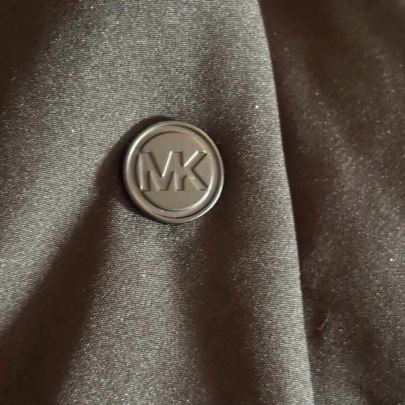 Michael Kors 💅❄️ Black Maxi Long Fur Winter Snow Puffer Coat MK Jacket NEW $400 - Picture 5 of 16